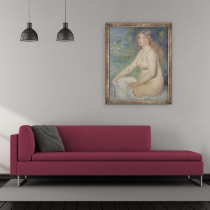Tablou inramat - Pierre Auguste Renoir - Blonde Bather, 50 x 60 cm - Img 2