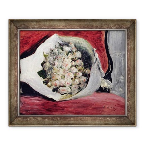 Tablou inramat - Pierre Auguste Renoir - Buchet in cutie de teatru, 70 x 85 cm