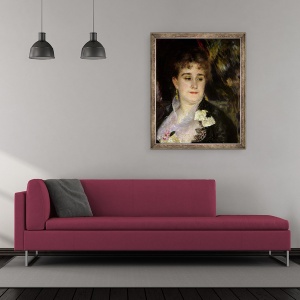 Tablou inramat - Pierre Auguste Renoir - Doamna Georges Charpentier 1848-1904, 50 x 60 cm - Img 2