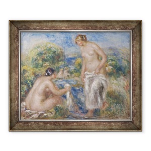 Tablou inramat - Pierre Auguste Renoir - Femei de baie, 50 x 60 cm