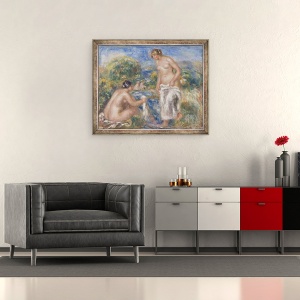 Tablou inramat - Pierre Auguste Renoir - Femei de baie, 50 x 60 cm - Img 2