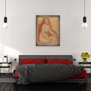 Tablou inramat - Pierre Auguste Renoir - La scaldat III, 60 x 80 cm - Img 3