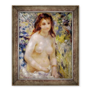 Tablou inramat - Pierre Auguste Renoir - Studiu. Torsul, efectul luminii solare, 50 x 60 cm