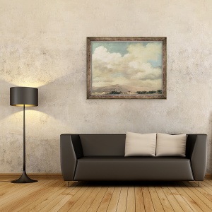 Tablou inramat - Pierre Henri de Valenciennes - Studiul cerului la Quirinal, 70 x 90 cm - Img 2