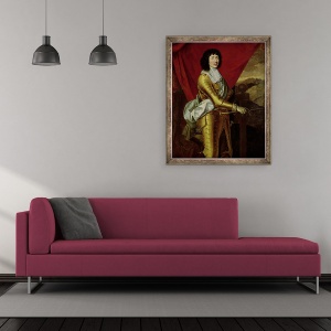 Tablou inramat - Pierre Mignard - Louis XIV 1638-1715, 50 x 60 cm - Img 2