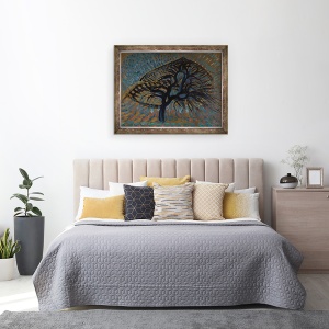Tablou inramat - Piet Mondrian - Apple Tree, versiunea pointillist, 70 x 90 cm - Img 3