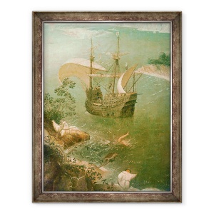 Tablou inramat - Pieter Bruegel the Elder - Peisaj cu caderea lui Icarus, 60 x 80 cm
