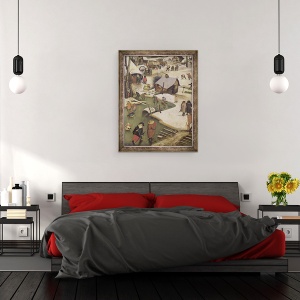 Tablou inramat - Pieter Bruegel the Elder - Recensamantul din Betleem IV, 60 x 80 cm - Img 3