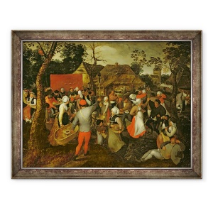 Tablou inramat - Pieter Bruegel the Elder - Targul taranesc, 70 x 90 cm