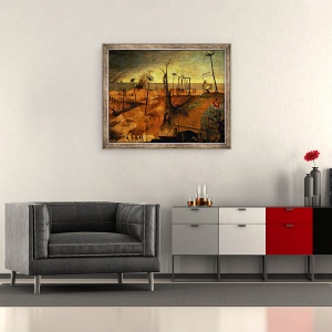 Tablou inramat - Pieter Bruegel the Elder - Triumful Mortii I, 50 x 60 cm - Img 2