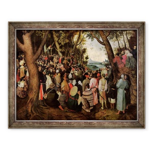 Tablou inramat - Pieter Brueghel the Younger - Predica Sfantului Ioan Botezatorul, 60 x 80 cm