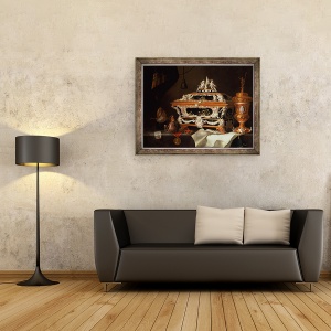 Tablou inramat - Pieter Gerritsz van Roestraten - O celebrare a artei aurarului, 70 x 90 cm - Img 2