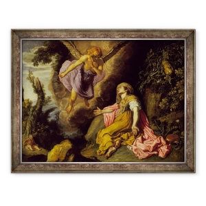 Tablou inramat - Pieter Lastman - Agar si ingerul, 70 x 90 cm