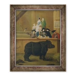 Tablou inramat - Pietro Longhi - Rinocerii, 70 x 85 cm