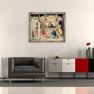 Tablou inramat - Pietro Lorenzetti - Cina cea de Taina, 70 x 85 cm - Img 2