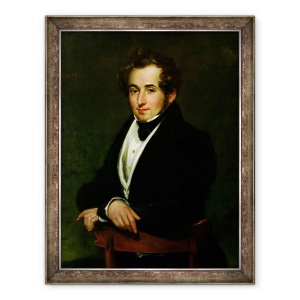Tablou inramat - Pietro Lucchini - Portret De Vincenzo Bellini 1801-35, 60 x 80 cm