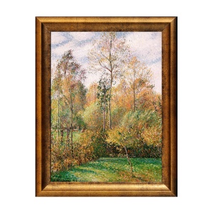 Tablou Inramat - Pissarro - Autumn Poplars, Rama Auriu, 30 x 40 cm