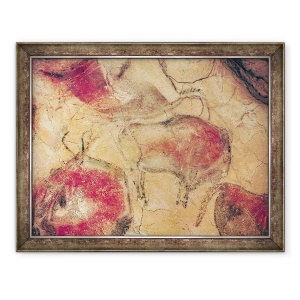 Tablou inramat - Prehistoric - Bizonii, din pesterile de la Altamira, 70 x 90 cm