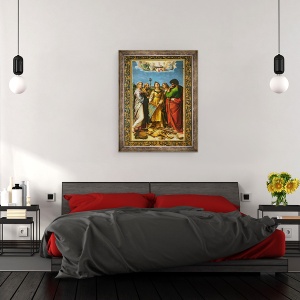 Tablou inramat - Raphael - Sfanta Cecilia inconjurata de Sfantul Pavel, Sfantul Ioan Evanghelistul, Sfantul Augustin si Maria Magdalena, 60 x 80 cm - Img 3