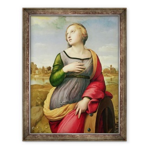 Tablou inramat - Raphael - Sfanta Ecaterina din Alexandria, 70 x 90 cm