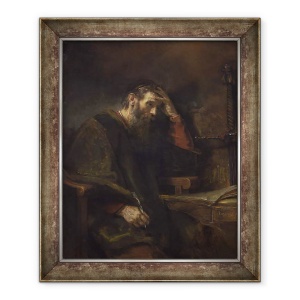 Tablou inramat - Rembrandt Harmensz van Rijn - Apostolul Pavel, 50 x 60 cm