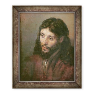 Tablou inramat - Rembrandt Harmensz van Rijn - Capul lui Hristos, 50 x 60 cm