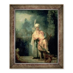 Tablou inramat - Rembrandt Harmensz van Rijn - David si Ionatan, 50 x 60 cm