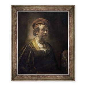 Tablou inramat - Rembrandt Harmensz van Rijn - Portretul lui Rembrandt, 70 x 85 cm