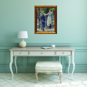 Tablou decorativ Renoir înrămat cu ramă aurie 30x40 cm