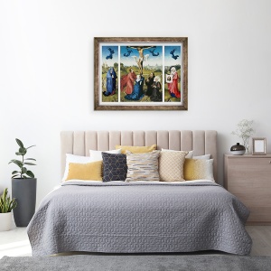 Tablou inramat - Rogier van der Weyden - Crucifixion Triptych, 70 x 90 cm - Img 3