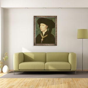 Tablou inramat - Rogier van der Weyden - Filip cel Bun 1396-1467 Duce de Burgundia, 70 x 90 cm - Img 2