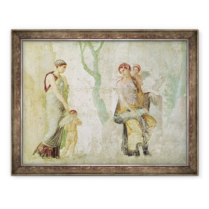 Tablou inramat - Roman Imperial Period - Eros fiind pedepsit in prezenta Afroditei, 70 x 90 cm