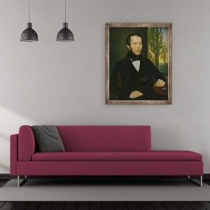 Tablou inramat - Rudolph Friedrich Wasmann - Adolph Wasmann 1807-53, 50 x 60 cm - Img 2