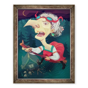 Tablou inramat - Runa Anastasiya Rudaya - Vrajitoare, 2012, 60 x 80 cm