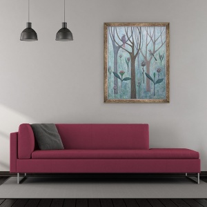 Tablou inramat - Ruth Addinall - Fantasy Garden, 50 x 60 cm - Img 2
