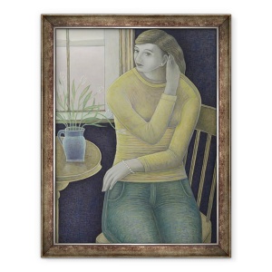 Tablou inramat - Ruth Addinall - Fata cu o bratara perla, 70 x 90 cm