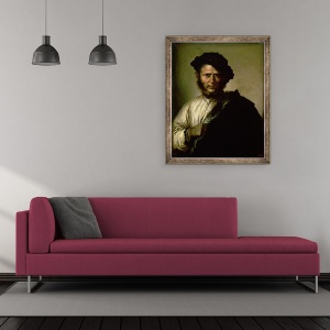 Tablou inramat - Salvator Rosa - Portret De Barbat, 70 x 85 cm - Img 2