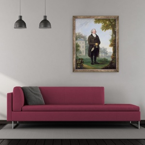 Tablou inramat - Samuel de Wilde - Gentleman in motivele casei sale, 50 x 60 cm - Img 2
