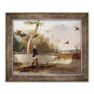 Tablou inramat - Samuel John Egbert Jones - impuscare fazan, 50 x 60 cm