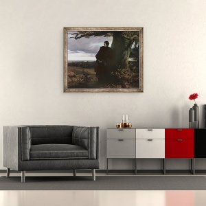 Tablou inramat - Sandor Wagner - Adio reginei Isabella Transilvania, 50 x 60 cm - Img 2