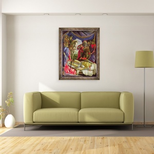 Tablou inramat - Sandro Botticelli - Descoperirea corpului lui Holofernes, 70 x 90 cm - Img 2