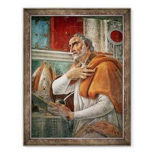 Tablou inramat - Sandro Botticelli - Sfantul Augustin in celula sa, 60 x 80 cm