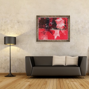 Tablou inramat - Sarah Thompson-Engels - Frunza rosii 2019, 60 x 80 cm - Img 2