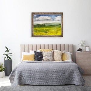 Tablou inramat - Sarah Thompson-Engels - Peisaj vara II, 60 x 80 cm - Img 3
