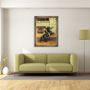 Tablou inramat - Scoala austriaca - Printul mostenitor Rudolph al Austriei, 70 x 90 cm - Img 2