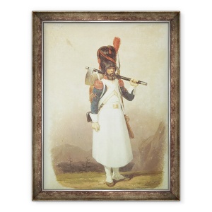 Tablou inramat - scoala engleza - Napoleonic Soldier, 60 x 80 cm