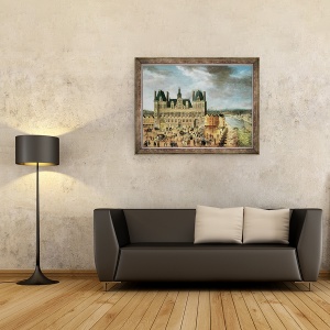 Tablou inramat - Scoala flamanda - Hotel de Ville, 60 x 80 cm - Img 2