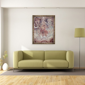 Tablou inramat - Scoala franceza - Hristos Pantocrator, 70 x 90 cm - Img 2