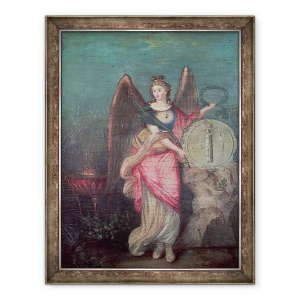 Tablou inramat - Scoala franceza - Motivul aduce un omagiu emblemelor libertatii si egalitatii, 70 x 90 cm