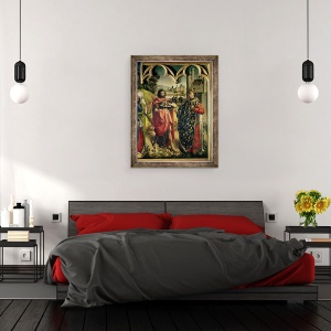 Tablou inramat - Scoala franceza - Parlamentul Altarpiece Paris, 60 x 80 cm - Img 3